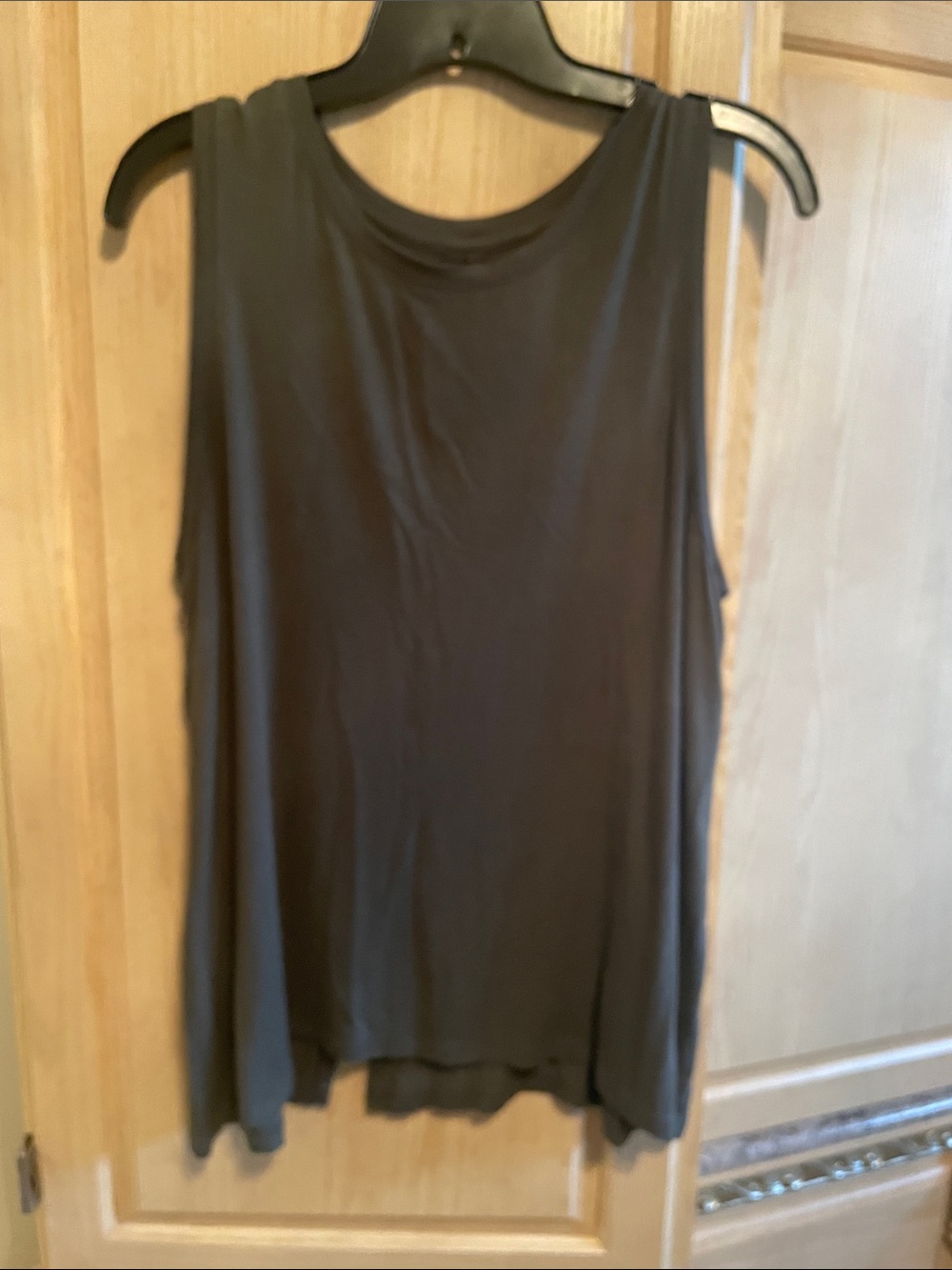 Women's Olive Green Sleeveless Tank Top